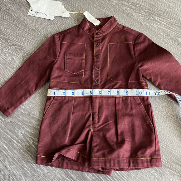 Tia Cibani Barn Raising Romper Kids 2T Red Berry - Picture 6 of 10